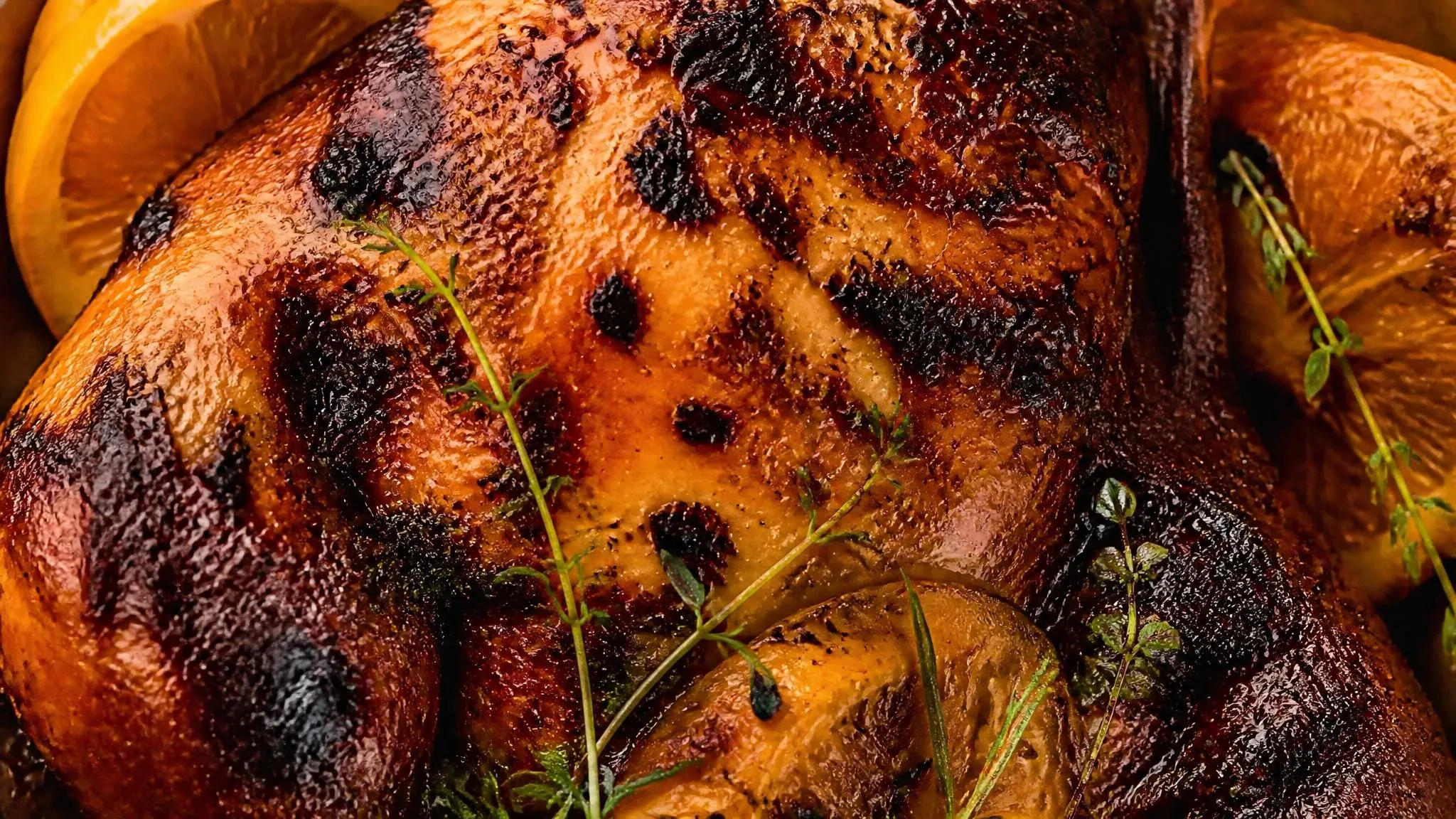 1 hour Roast Chicken with Orange Mint Gremolata