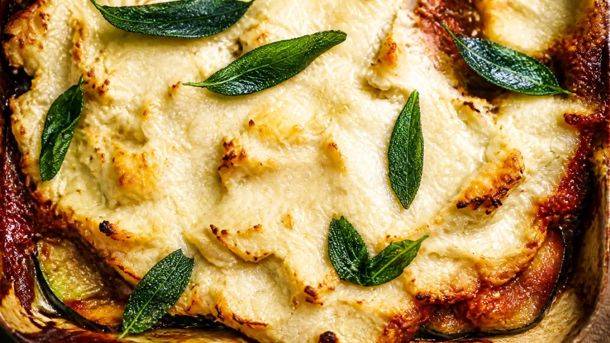 Autumn Ratatouille with Cauliflower Ricotta Béchamel