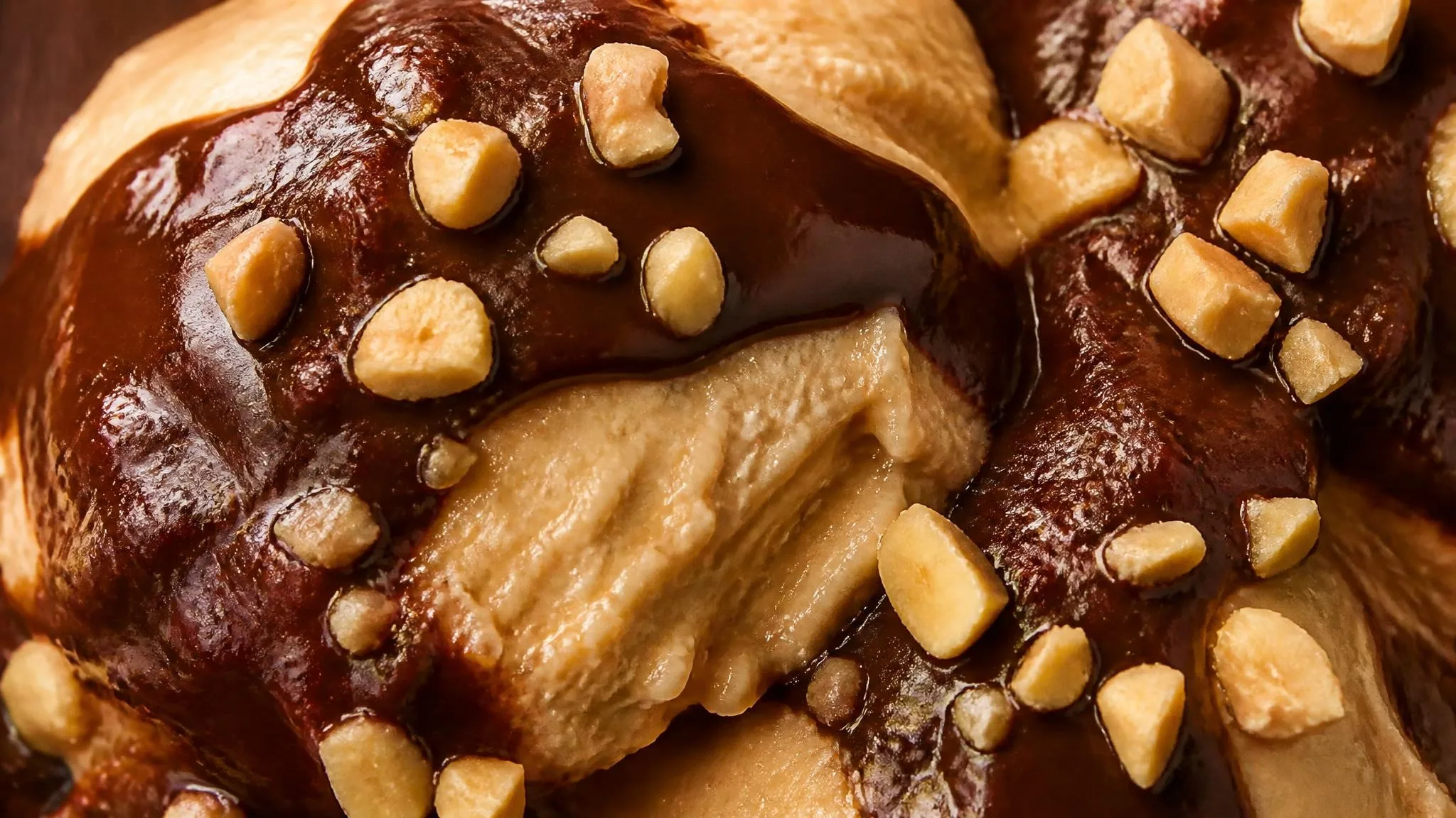 Chocolate Covered Peanut Butter Mousse with Sea Salt