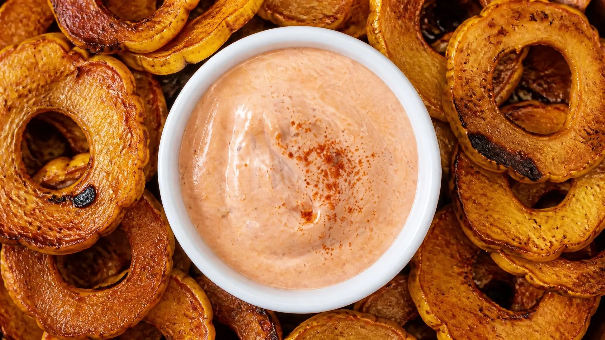 Roasted Squash Chips with Homemade Onion Dip