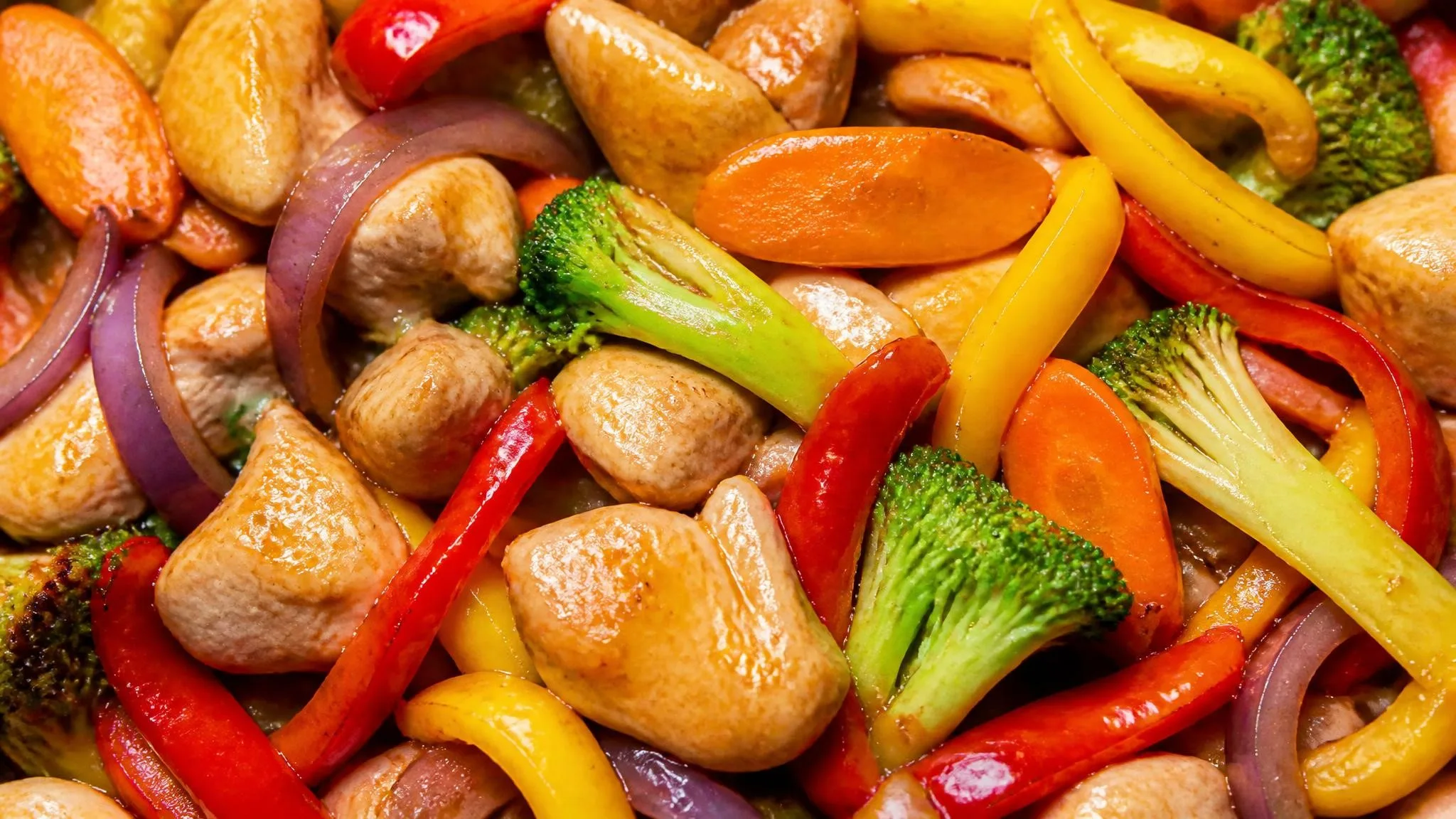 Sheet Pan Stir Fry with Orange Teriyaki Sauce