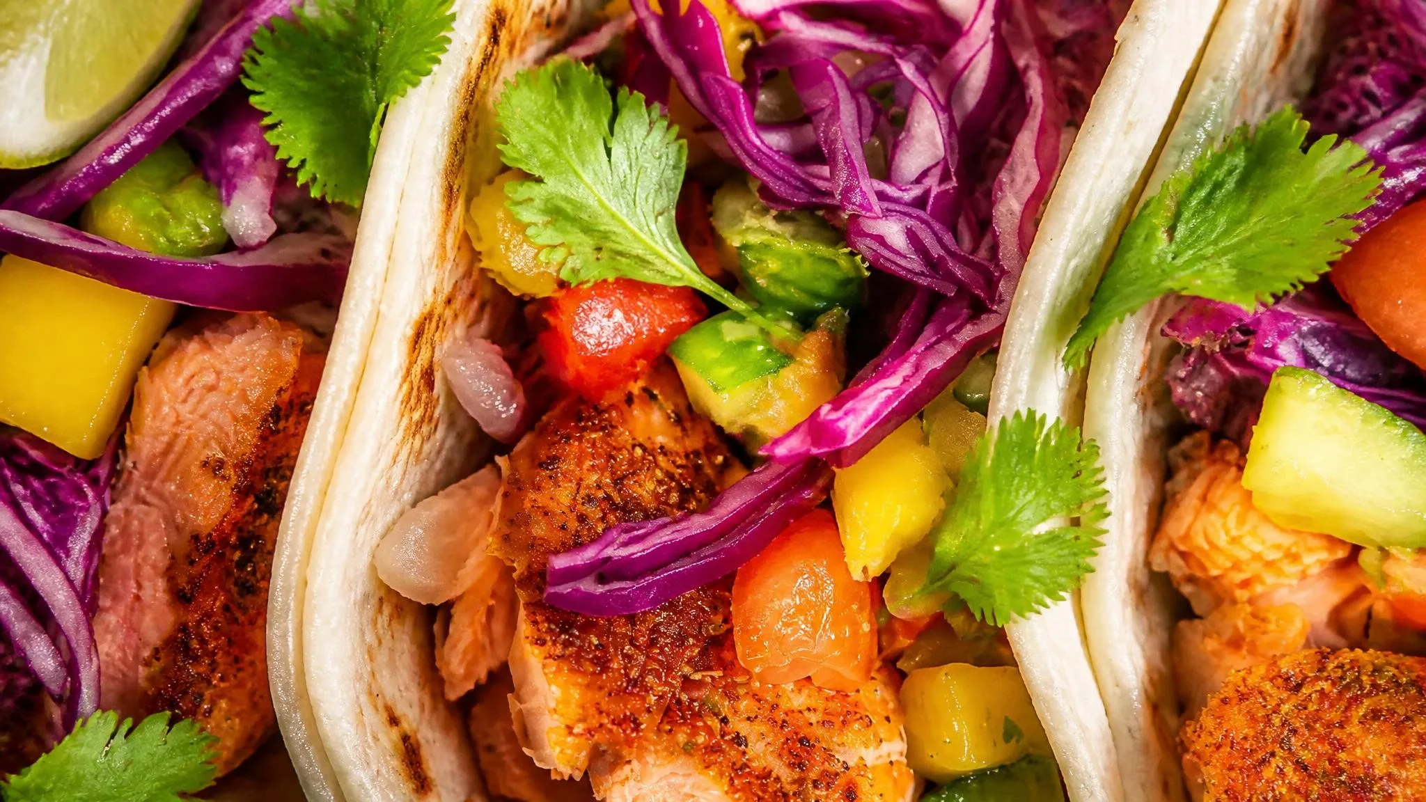 Smoked Rainbow Trout Tacos with Ginger Cream