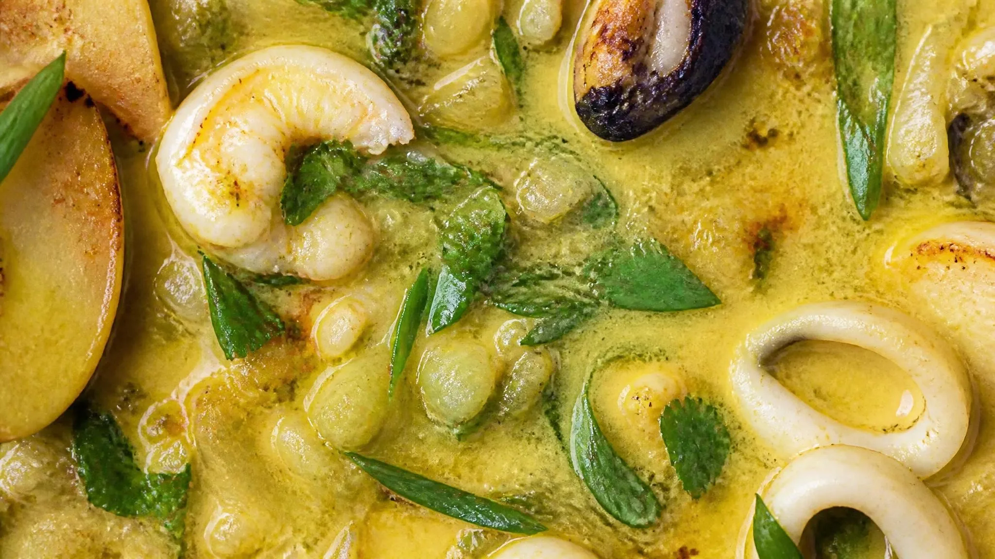Turmeric Split Pea Seafood Chowder | First PK Video!!